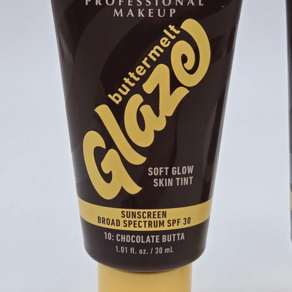 NYX Buttermelt Glaze Soft Glow Skin Tint 1.01 oz Chocolate Butta SPF 30 Lot of 2